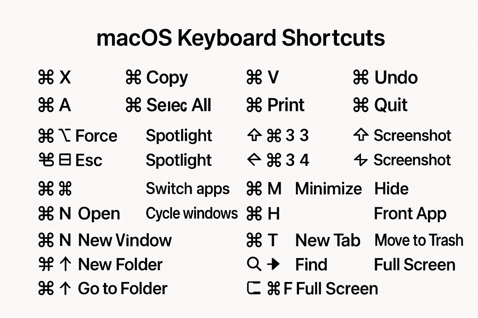 macOS 下 VSCode 和 终端 常用快捷键大全
