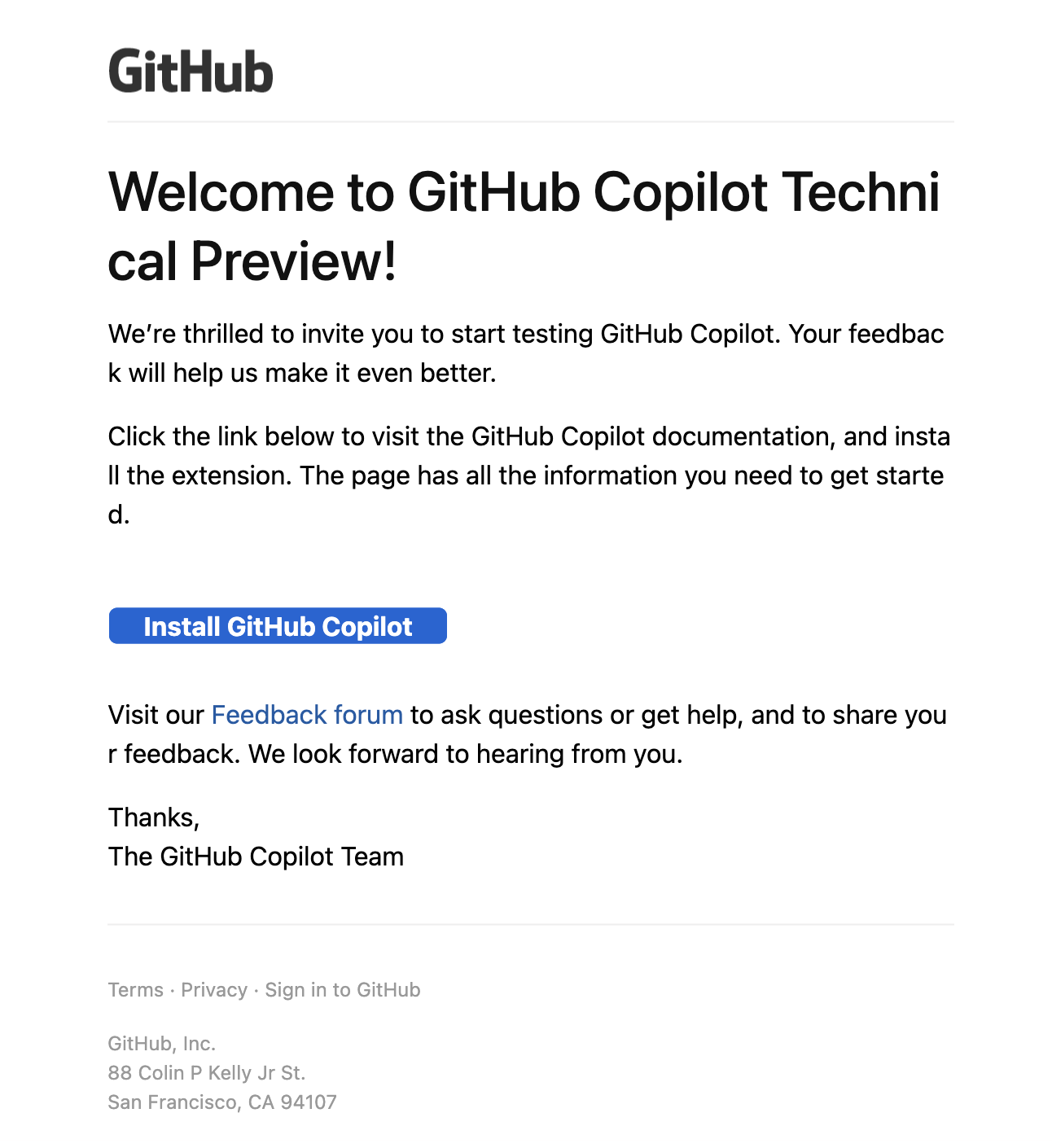 GitHub Copilot 内测体验